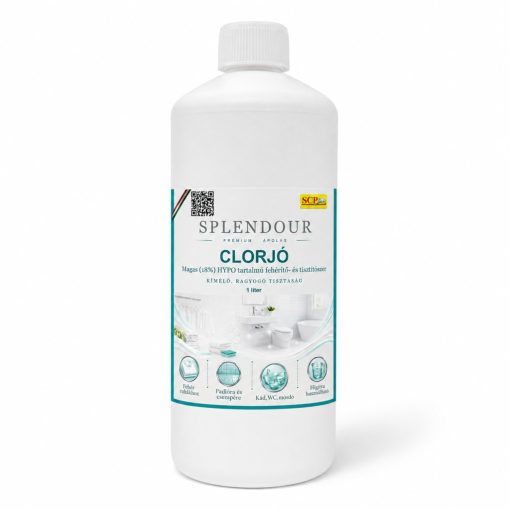 Clorjó fehérítő- és tisztítószer 1 liter, extra - 18% hypo-tartalom