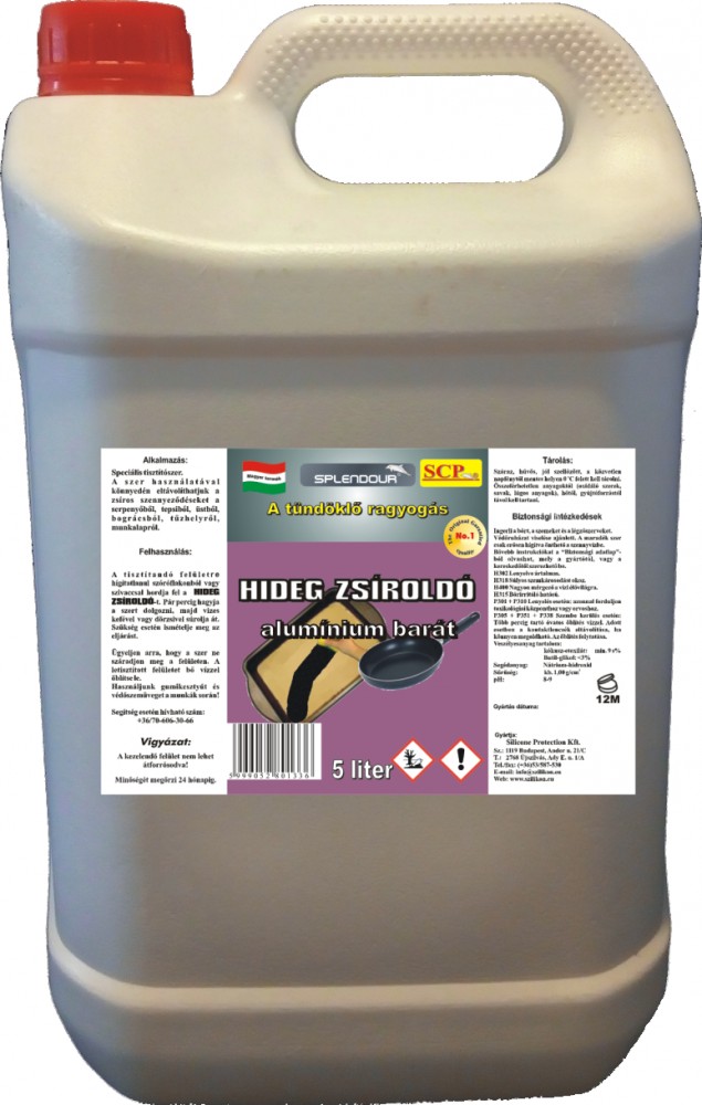 Hideg zsíroldó (alumíniumbarát) 5 liter